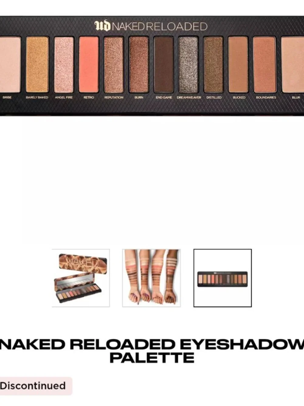 Urban Decay Naked Reloaded Eyeshadow Palette | BRAND NEW in Box